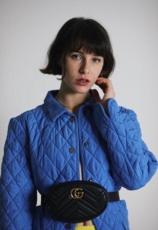 VINTAGE AQUASCUTUM HOUSE CHECK LINING QUILTED JACKET