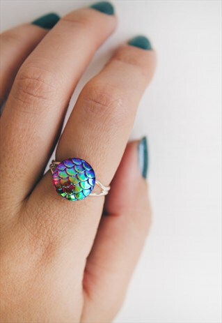MULTICOLOUR MERMAID RING