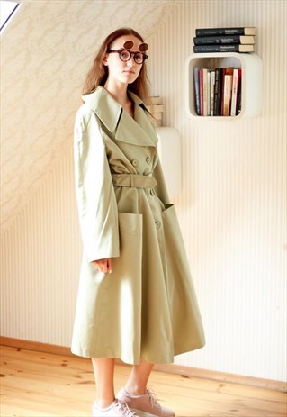 LIGHT DUSKY GREEN RAINCOAT