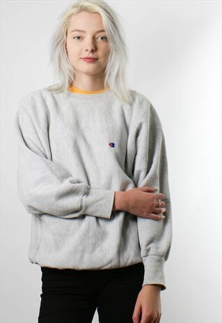 CHAMPION EMBROIDERED LOGO SWEATSHIRT JUMPER