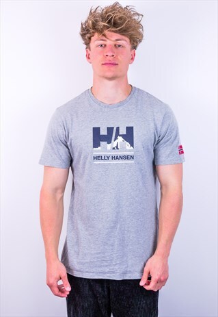 VINTAGE HELLY HANSEN T-SHIRT IN GREY