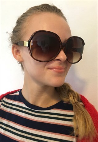 VINTAGE 70S STYLE OVERSIZE SUNGLASSES