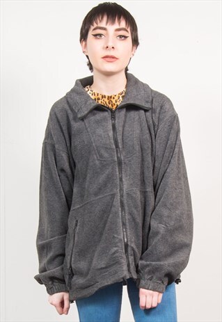 COLUMBIA VINTAGE 90'S GREY FLEECE JACKET