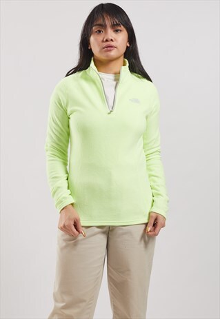 VINTAGE THE NORTH FACE 1/4 ZIP FLEECE SWEATSHIRT