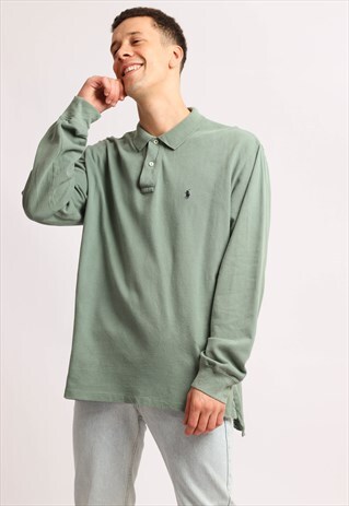 VINTAGE POLO RALPH LAUREN LONG SLEEVE POLO SHIRT