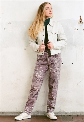 VINTAGE 90S BAROQUE FLORAL JEANS