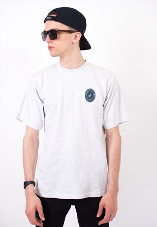 VINTAGE 90S GREY MINIMALIST T-SHIRT