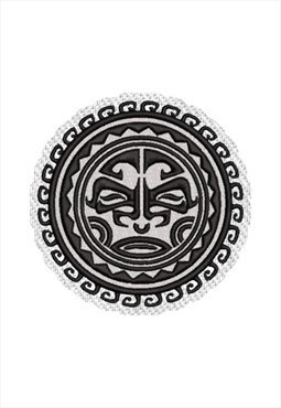 Embroidered Polynesian Style iron on patch / sew on patches