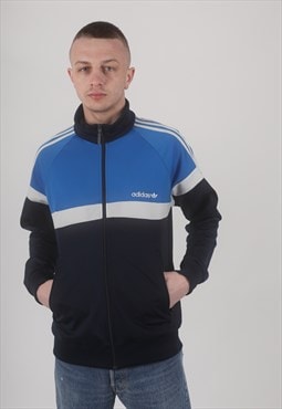 Vintage 00s Adidas track jacket in blue 