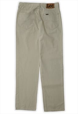 Vintage Lee Beige Straight Leg Trousers Womens