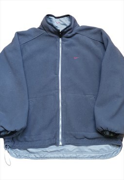 Vintage nike fleece reversible jacket 90s 00s grey
