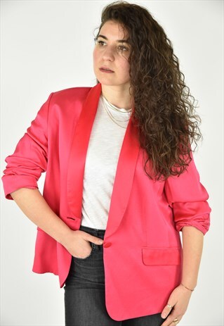 VINTAGE 90'S ESCADA PINK BLAZER SIZE 16