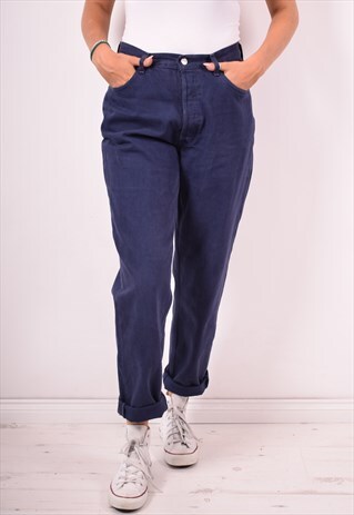 LEVI'S 901 WOMENS VINTAGE JEANS W33 L32 BLUE 90S
