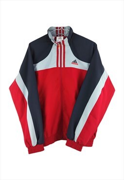Vintage Adidas Sport Track Jacket in Red M