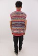 VINTAGE MEN'S NORTH WORLD SPORTSWEAR SLEEVELESS CARDIGAN