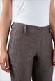 LONG STRAIGHT LINEN PANTS