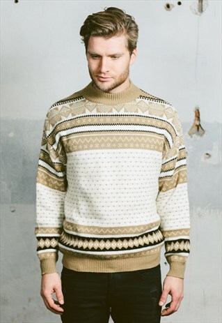 VINTAGE 80S PATTERNED JUMPER