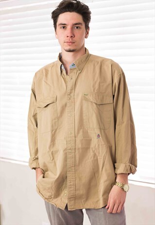 VINTAGE TOMMY HILFIGER SHIRT LOGO 90S XL 13.8