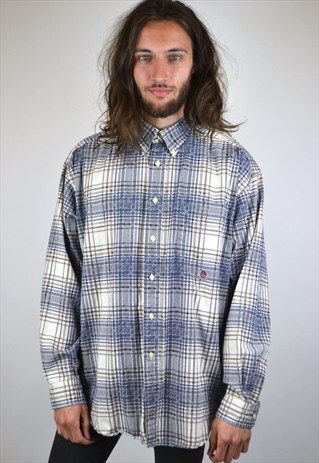 VINTAGE 90'S TOMMY HILFIGER CHECKED SHIRT