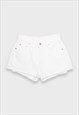Levi's 536 white denim shorts