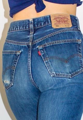 VINTAGE 90'S 501 BLUE WASH STRAIGHT LEG LEVI'S