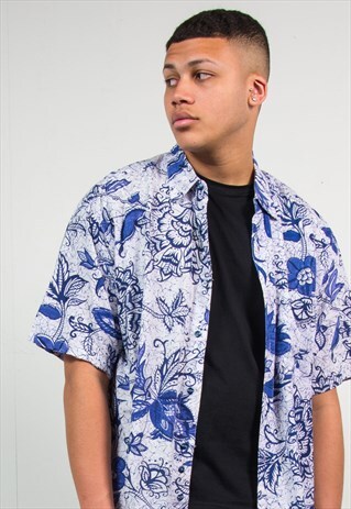 PAISLEY FLORAL HAWAIIAN SHIRT