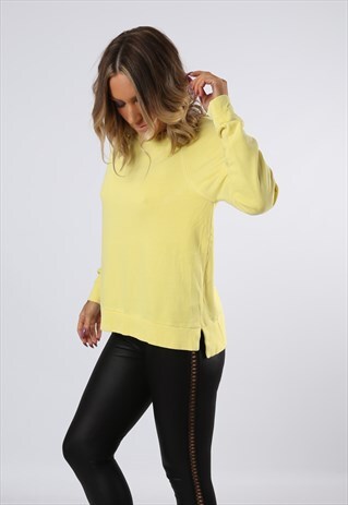 SWEATSHIRT JUMPER OVERSIZED PLAIN UK 12 (FB3X)