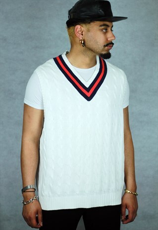 VINTAGE RALPH LAUREN WIMBLEDON TENNIS KNITTED VEST