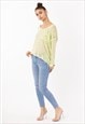 LIGHTWEIGHT KNITTED JUMPER IN BRIGHT GREEN