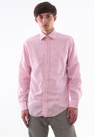 VINTAGE YVES SAINT LAURENT YSL 90S PINK LONG SLEEVE
