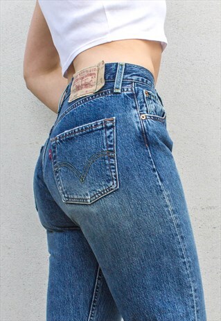 VINTAGE 501 BLUE DENIM GUY FIT JEANS