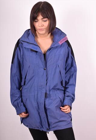 HELLY HANSEN WOMENS VINTAGE JACKET LARGE PURPLE 90S