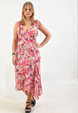 VINTAGE 90'S MAXI DRESS IN FLOWER PRINT