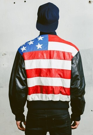 VINTAGE LEATHER BOMBER JACKET