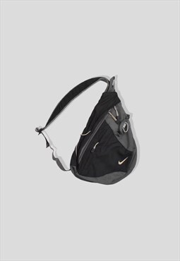 Vintage 00s Nike Sling Bag in Black & Grey
