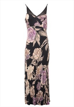 Beyond Retro Vintage Strappy Floral Print Maxi Dress - S