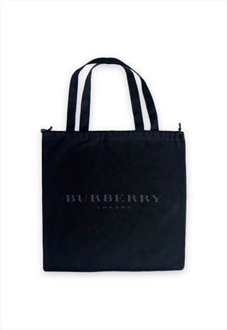 VINTAGE BURBERRY BAG DUST BAG TOTE DARK BLUE NAVY