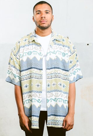 VINTAGE AZTEC PATTERN SHIRT