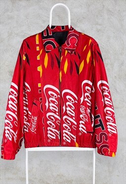 Vintage Reworked Coca Cola Football Jacket Bomber Harrington