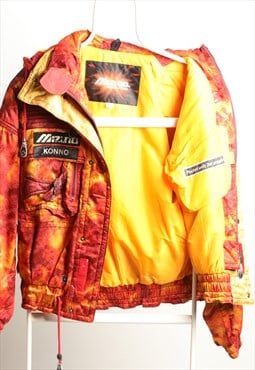 Mizuno Vintage Snowboarding Sports Hooded Abstract Jacket  