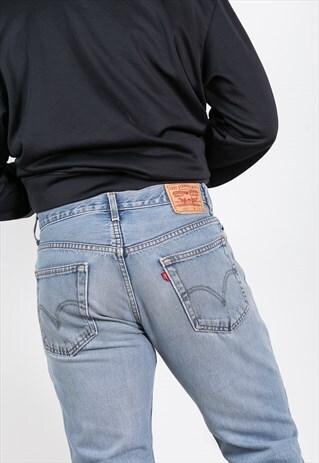 VINTAGE 80S LEVI'S SLIM FIT LIGHT WASH JEANS / SP201776