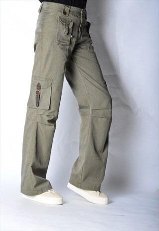 VINTAGE 90S KHAKI CARGO PANTS