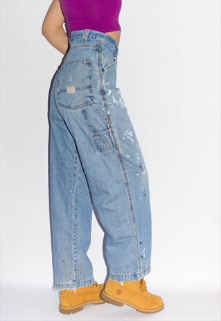 VINTAGE 90'S HIP HOP DISTRESSED CULOTTES STYLE LEVI'S