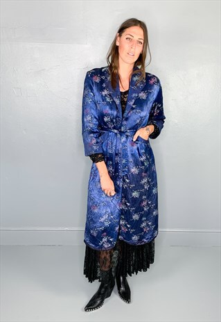 JAPANESE SAPHIRE SMOKING JACKET