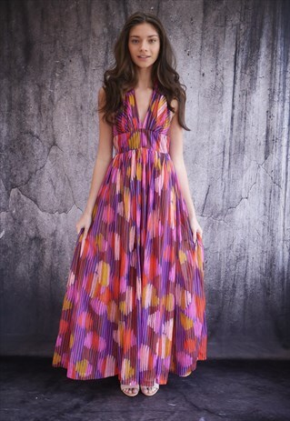 70s inspired maxi dress