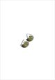 Sydney green jade bead stud earrings