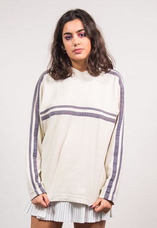 90'S VINTAGE NIKE CREAM V-NECK SWEATER