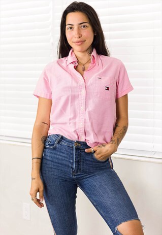VINTAGE TOMMY HILFIGER SHIRT LOGO 90S X 6.1
