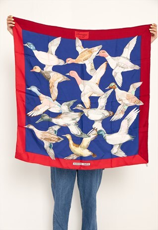 VINTAGE GEESE PRINT SCARF
