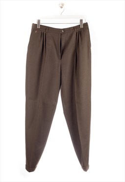 Vintage  guard  Cloth Trousers Wool Trousers Look Brown